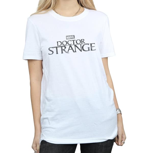 Marvel Womens/Ladies Doctor Strange Logo Cotton Boyfriend T-Shirt