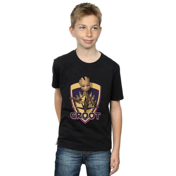 Marvel Boys Guardians Of The Galaxy Groot Badge T-Shirt