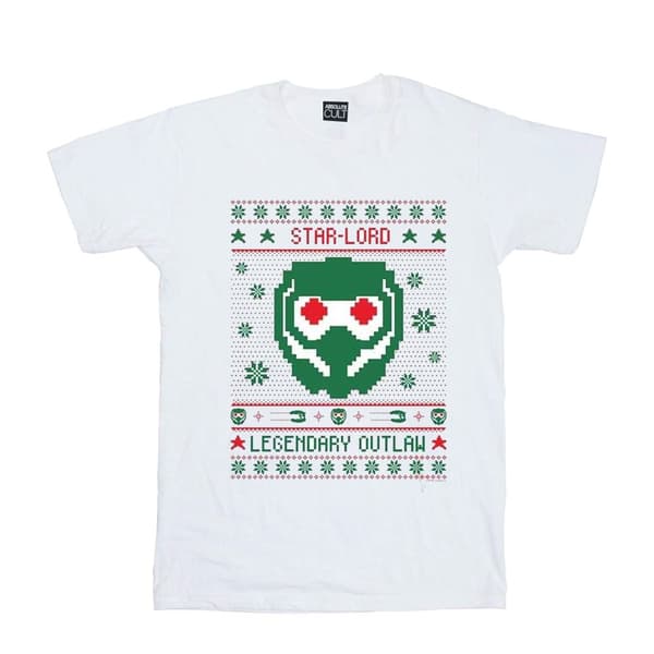 Marvel Girls Guardians Of The Galaxy Vol. 2 Star Lord Fair Isle Cotton T-Shirt