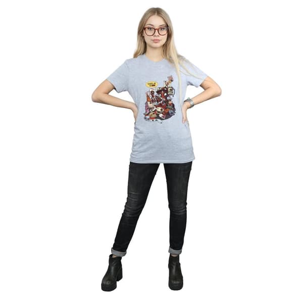 Marvel Womens/Ladies Deadpool Merchandise Royalties Cotton Boyfriend T-Shirt