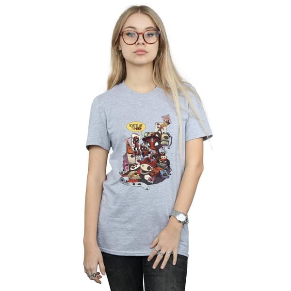 Marvel Womens/Ladies Deadpool Merchandise Royalties Cotton Boyfriend T-Shirt