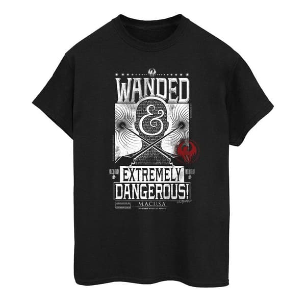 Fantastic Beasts And Where To Find Them Womens/Ladies Wanded Extremely Dangerous Cotton Boyfriend T-Shirt