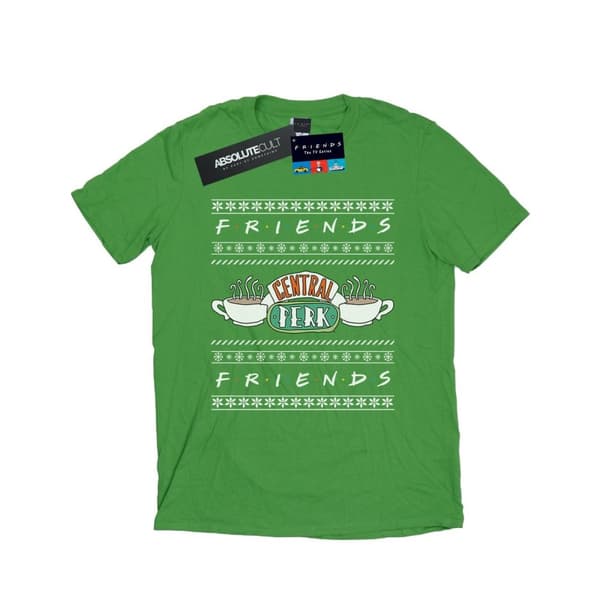Friends Womens/Ladies Fair Isle Central Perk Cotton Boyfriend T-Shirt