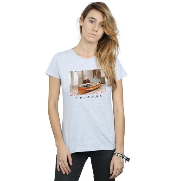 Friends Womens/Ladies Joey And Chandler Boat Cotton T-Shirt