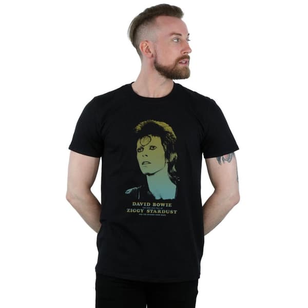 David Bowie Mens Ziggy Gradient T-Shirt