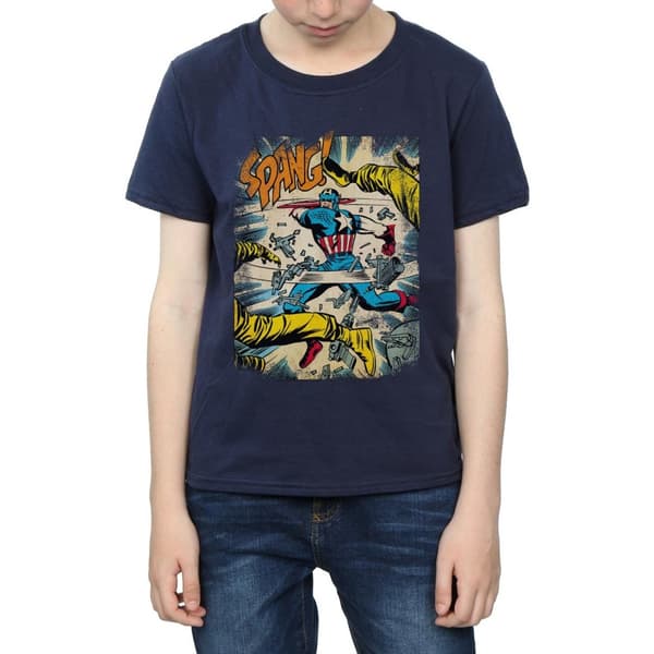 Marvel Captain America Spang T-shirt för pojkar