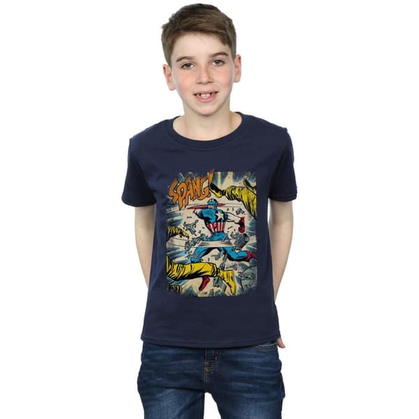 Marvel Captain America Spang T-shirt för pojkar