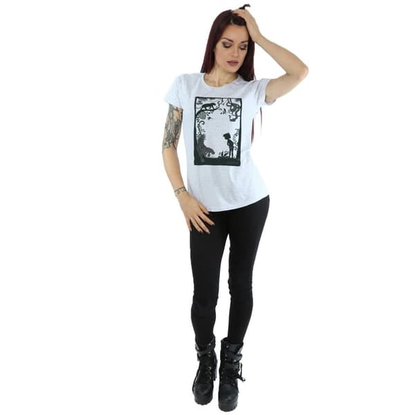 Disney Womens/Ladies The Jungle Book Silhouette Poster Cotton T-Shirt