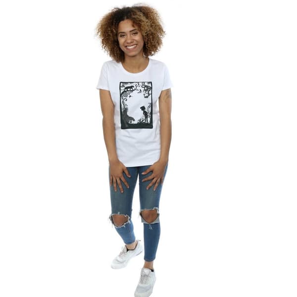 Disney Womens/Ladies The Jungle Book Silhouette Poster Cotton T-Shirt
