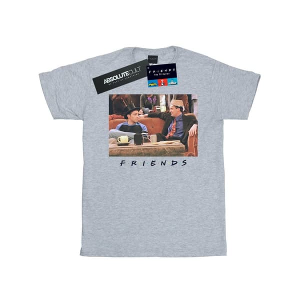 Friends T-shirt i bomull med Joey- och Chandler-hattar för flickor