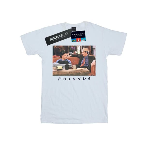 Friends T-shirt i bomull med Joey- och Chandler-hattar för flickor White 7-8 Years