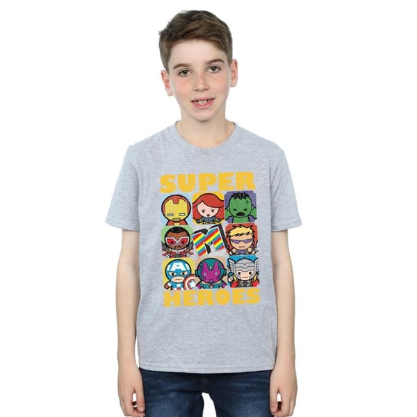 Marvel Kawaii Super Heroes T-shirt för pojkar