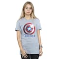 Miniatyrbild 2 av 3: Marvel Dam / Dam The Falcon And The Winter Soldier Captain America Sköld Bomull Boyfriend T-shirt