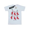 Miniatyrbild 1 av 3: Friends T-shirt i bomull med julstrumpor för flickor
