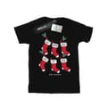 Miniatyrbild 1 av 3: Friends T-shirt i bomull med julstrumpor för flickor