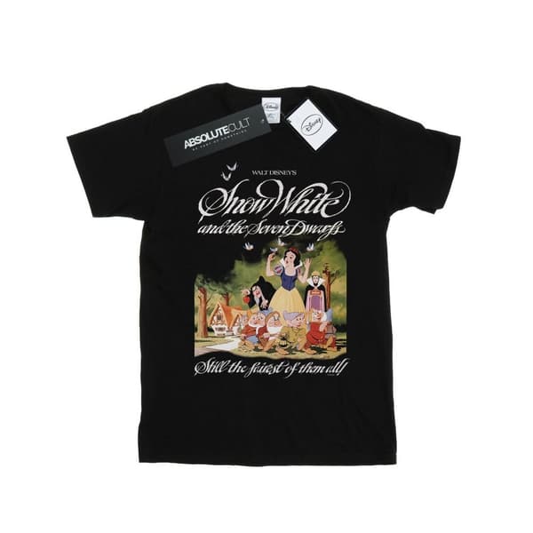 Disney Mens Snow White And The Seven Dwarfs T-Shirt Black 4XL