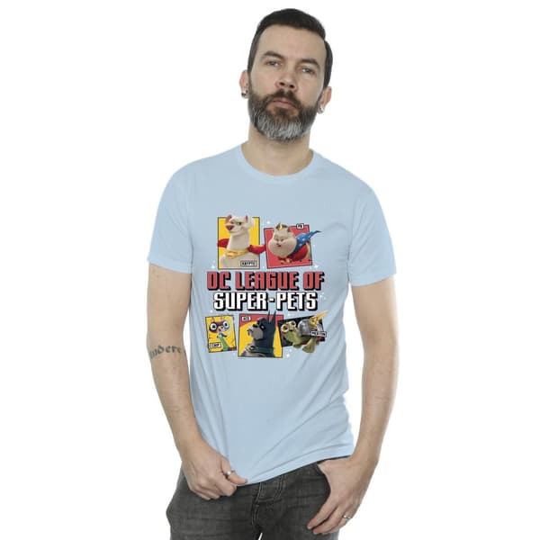 DC Comics Mens DC League Of Super-Pets Profile T-Shirt