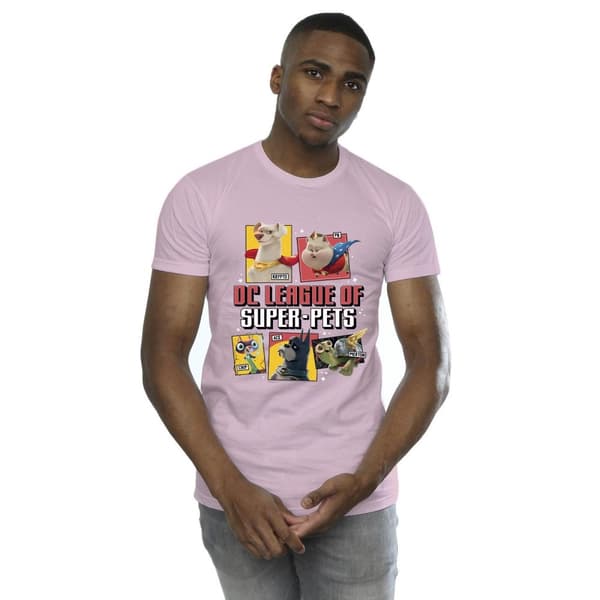 DC Comics Mens DC League Of Super-Pets Profile T-Shirt