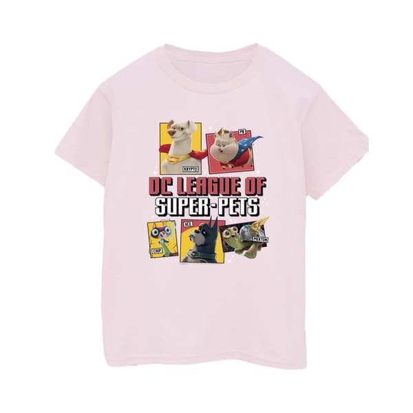 DC Comics Mens DC League Of Super-Pets Profile T-Shirt
