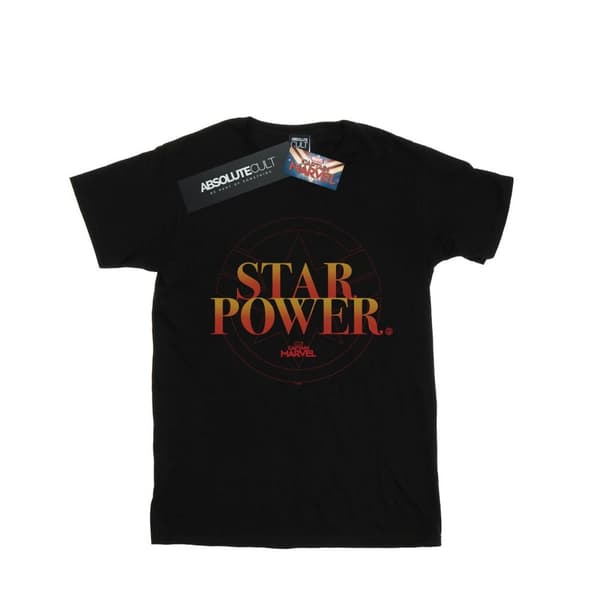 Marvel Mens Captain Marvel Star Power T-Shirt