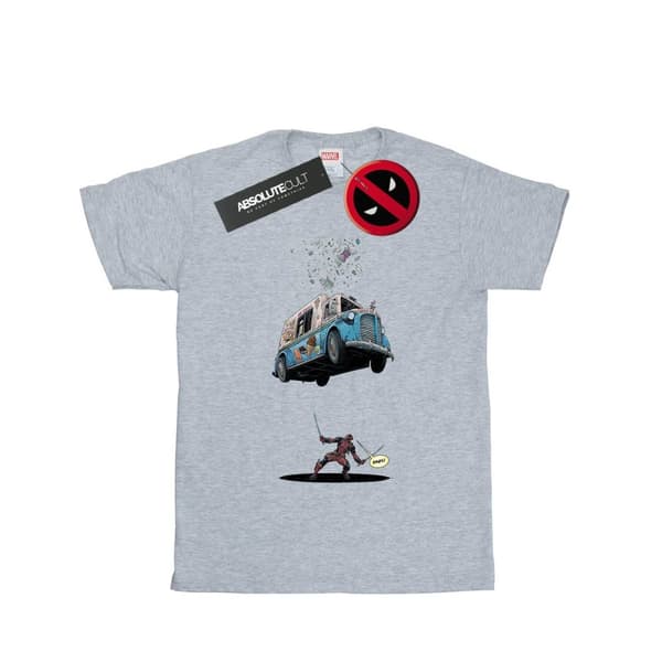 Marvel Womens/Ladies Deadpool Ice Cream Cotton Boyfriend T-Shirt