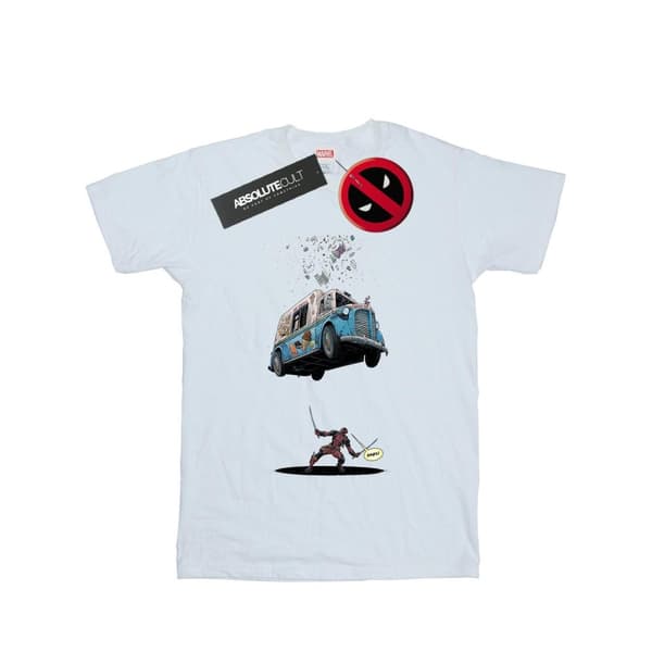 Marvel Womens/Ladies Deadpool Ice Cream Cotton Boyfriend T-Shirt