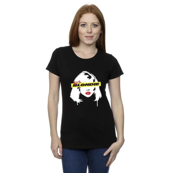 Blondie Womens/Ladies Face Graffiti Cotton T-Shirt