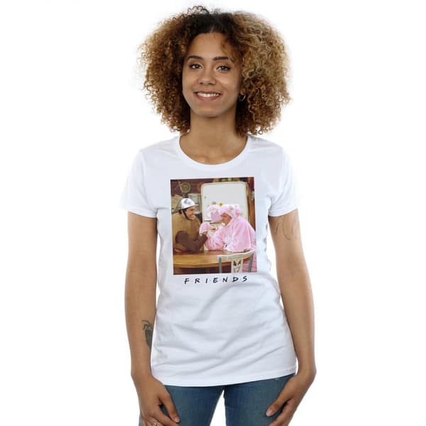 Friends Womens/Ladies Ross And Chandler Arm Wrestling Cotton T-Shirt