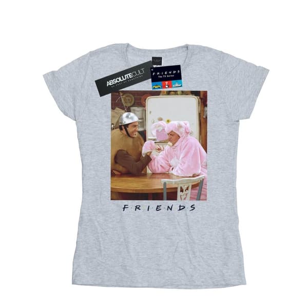 Friends Womens/Ladies Ross And Chandler Arm Wrestling Cotton T-Shirt