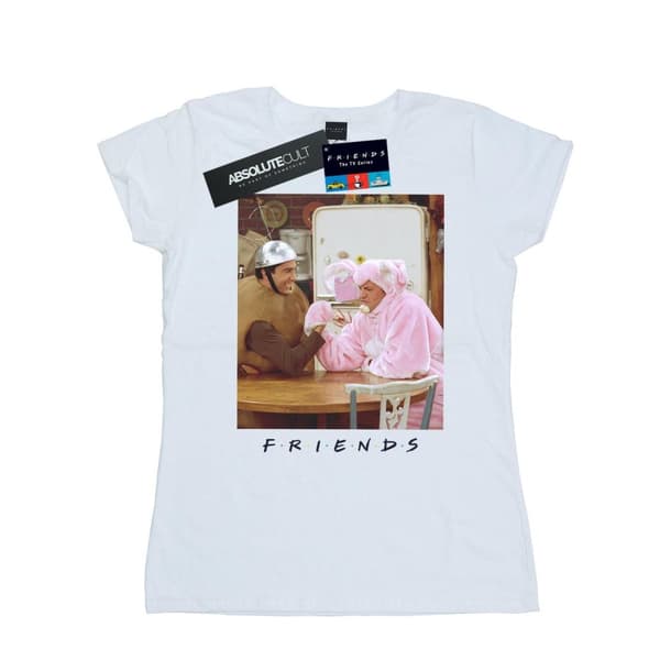 Friends Womens/Ladies Ross And Chandler Arm Wrestling Cotton T-Shirt