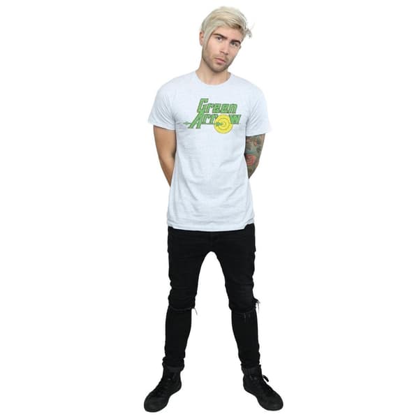 DC Comics Green Arrow - T-shirt med Crackle-logga för herrar