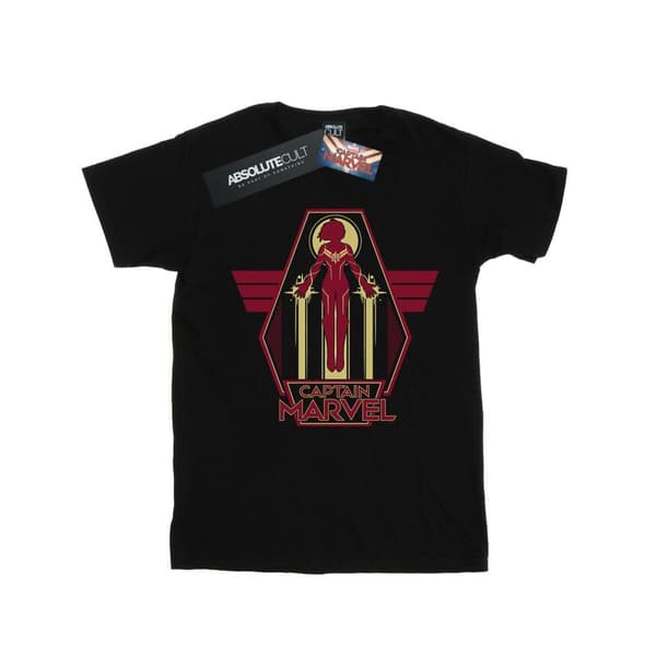 Marvel Mens Captain Marvel Flying Warrior T-shirt