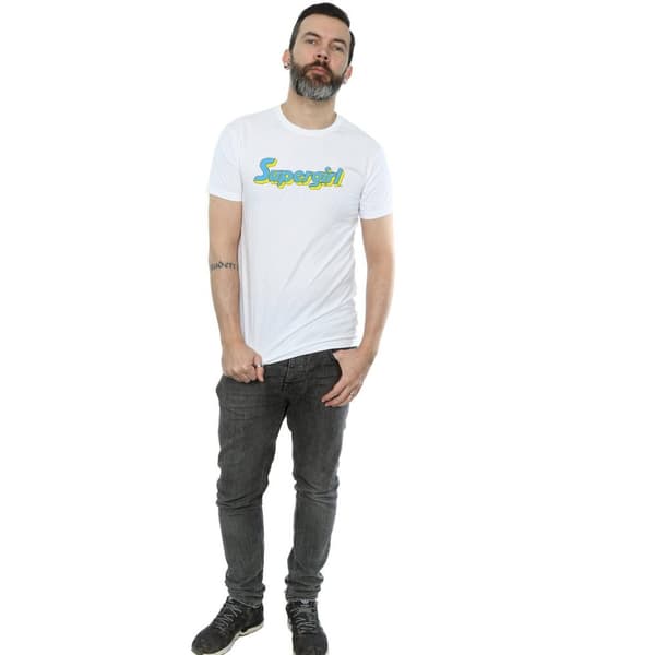 DC Comics Supergirl - T-shirt med textlogga för herrar