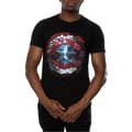 Miniatyrbillede 3 af 5: Marvel Mens Captain America Civil War Hex Shield T-Shirt