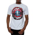Miniatyrbillede 3 af 5: Marvel Mens Captain America Civil War Hex Shield T-Shirt