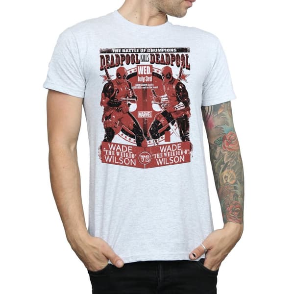 Marvel Mens Deadpool Vs Deadpool T-Shirt