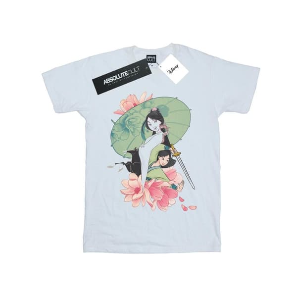 Disney Mulan Magnolia Collage T-shirt för herrar White XXL