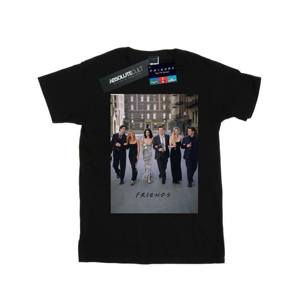 Friends Womens/Ladies Champagne And Flowers Cotton Boyfriend T-Shirt