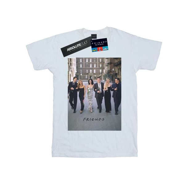 Friends Womens/Ladies Champagne And Flowers Cotton Boyfriend T-Shirt