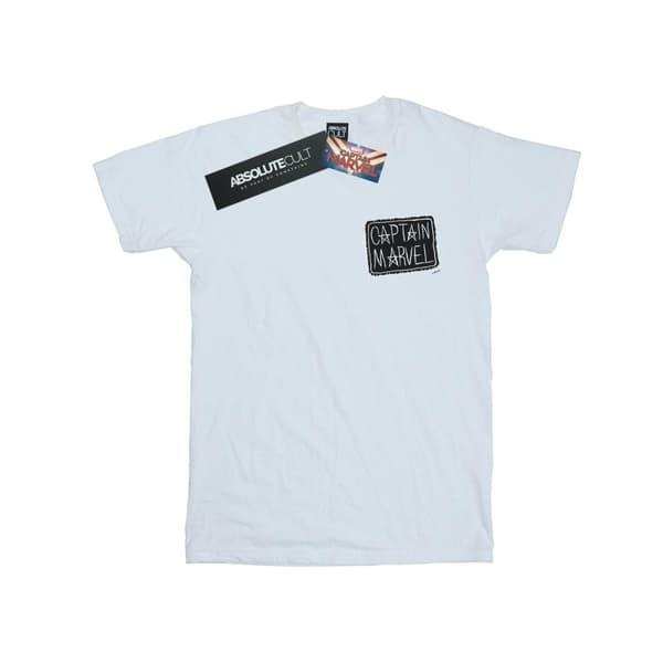 Marvel Captain Marvel t-shirt med bröstlapp för herrar