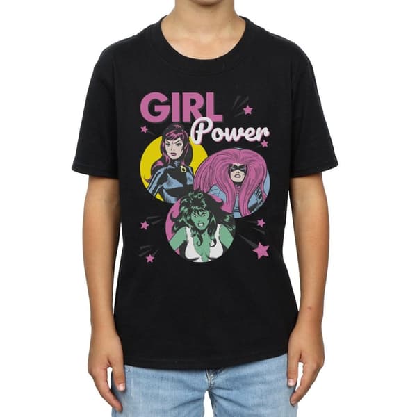 Marvel Comics Girl Power T-shirt för pojkar