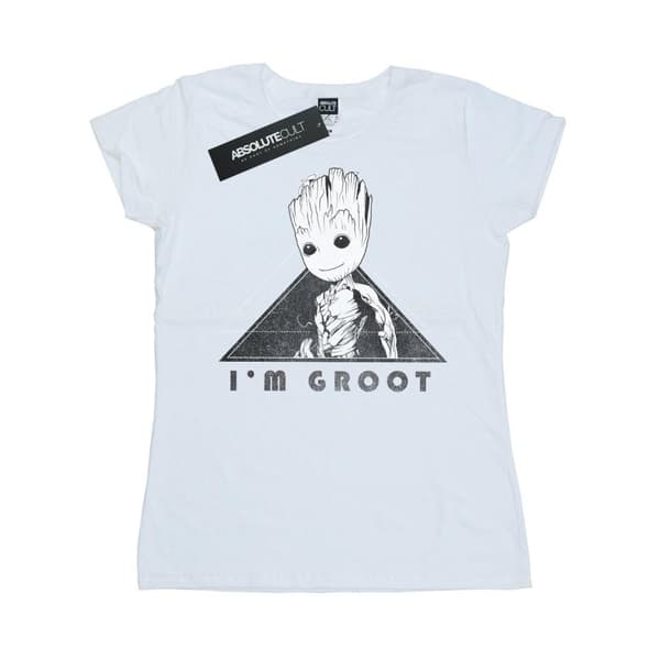 Marvel Womens/Ladies Guardians Of The Galaxy Vol. 2 Groot Mono Triangle Cotton T-Shirt