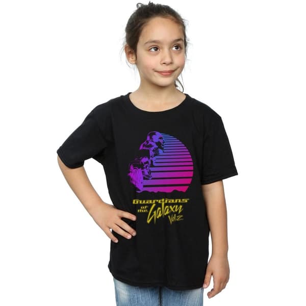 Marvel Retro t-shirt i bomull för flickor - Guardians Of The Galaxy Vol. 2