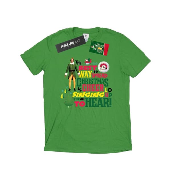 Elf Womens/Ladies Christmas Cheer Cotton Boyfriend T-Shirt