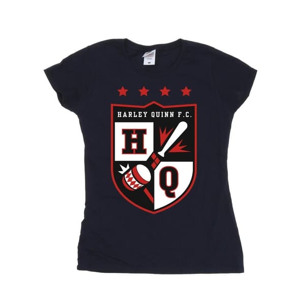 Justice League Womens/Ladies Harley Quinn FC Pocket Cotton T-Shirt