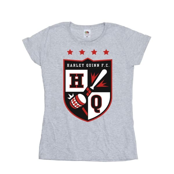 Justice League Womens/Ladies Harley Quinn FC Pocket Cotton T-Shirt
