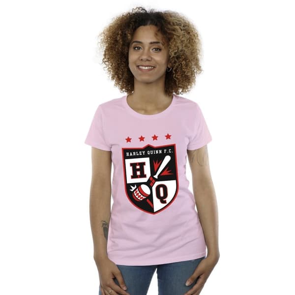 Justice League Womens/Ladies Harley Quinn FC Pocket Cotton T-Shirt