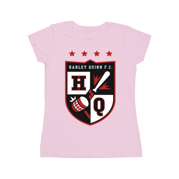 Justice League Womens/Ladies Harley Quinn FC Pocket Cotton T-Shirt