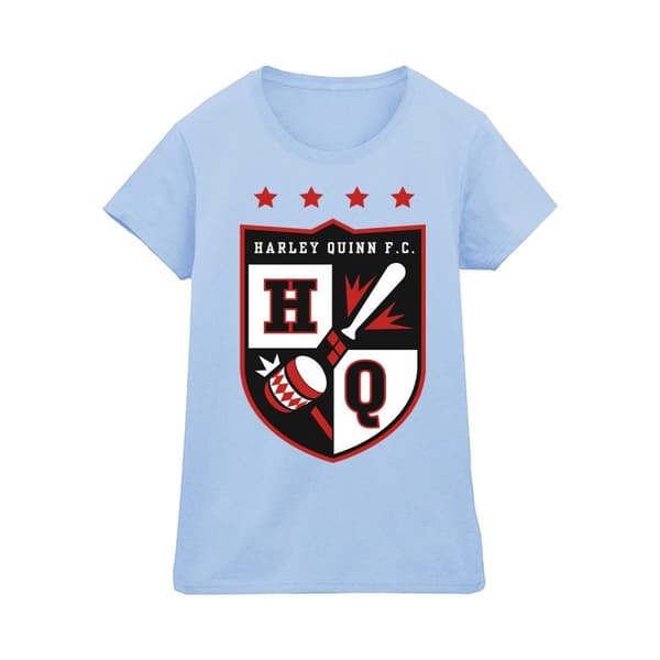 Justice League Womens/Ladies Harley Quinn FC Pocket Cotton T-Shirt