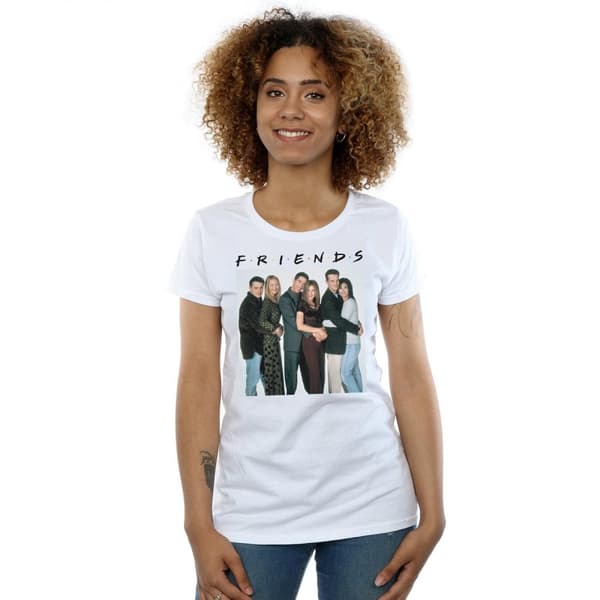 Friends Womens/Ladies Group Photo Hugs Cotton T-Shirt